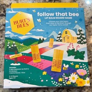 NWT Burt's Bees Follow That Bee Lip Balm Game